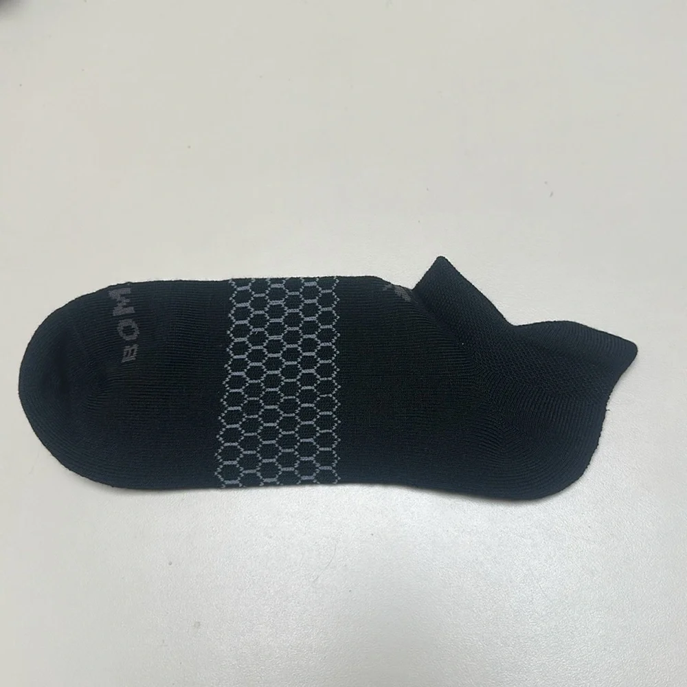❤️ 🆕 BOMBAS BLACK ANKLE SOCKS SIZE LARGE
